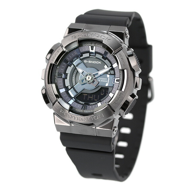 ジーショック G-SHOCK 腕時計 レディース GM-S110B-8ADR カシオ Gショック CASIO クオーツ ブラック/ブルーシルバーxグレー アナデジ表示