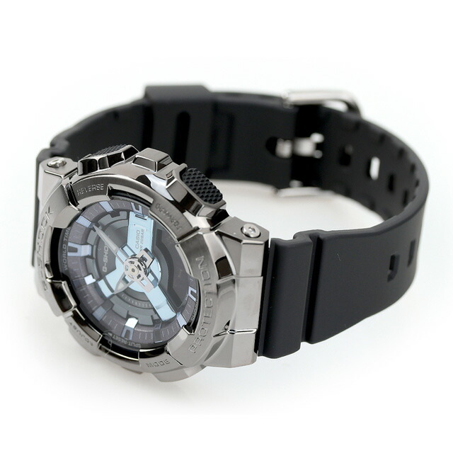 ジーショック G-SHOCK 腕時計 レディース GM-S110B-8ADR カシオ Gショック CASIO クオーツ ブラック/ブルーシルバーxグレー アナデジ表示