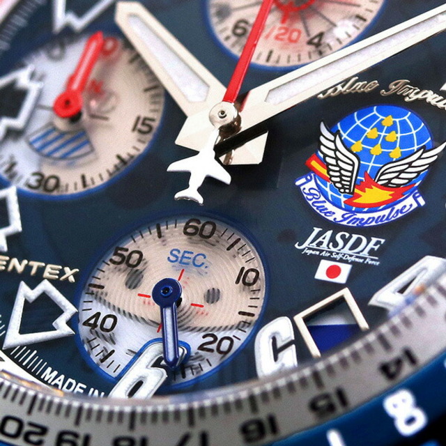 KENTEX(ケンテックス)の【新品】ケンテックス Kentex 腕時計 メンズ S793M-01 ブルーインパルス 60周年記念 チタンクオーツ T-4 エディション Blue Impulse 60th Anniversary Limited Editions クオーツ ブルーxシルバー アナログ表示 メンズの時計(腕時計(アナログ))の商品写真