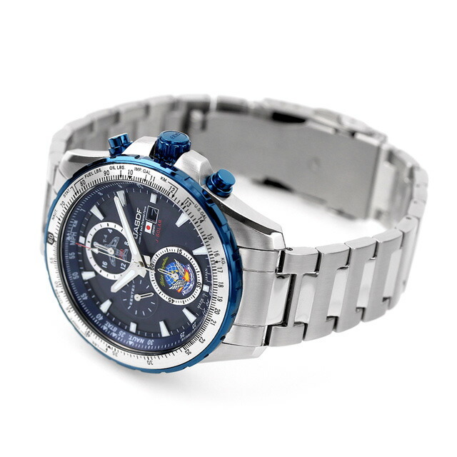 KENTEX(ケンテックス)の【新品】ケンテックス Kentex 腕時計 メンズ S802M-03 ブルーインパルス ソーラープロ 43mm Blue Impulse Solar Pro 43mm ソーラー（Epson VS76A/日本製） ダークブルーxシルバー アナログ表示 メンズの時計(腕時計(アナログ))の商品写真