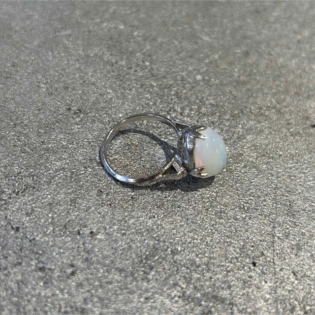 VINTAGE ヴィンテージ ホワイトストーンリング/ジュエリー レディースのアクセサリー(リング(指輪))の商品写真