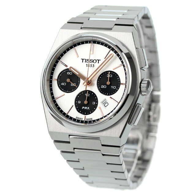 TISSOT - ティソ TISSOT 腕時計 メンズ T137.427.11.011.00 T-クラシック ピーアールエックス T-CLASSIC PRX 自動巻き（VALJOUX A05.H31） ホワイトxシルバー アナログ表示