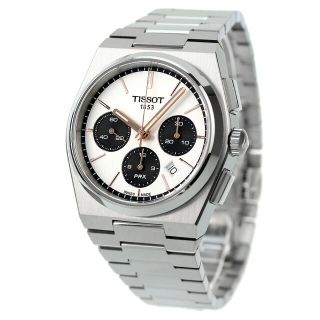 ティソ TISSOT 腕時計 メンズ T137.427.11.011.00 T-クラシック ピーアールエックス T-CLASSIC PRX 自動巻き（VALJOUX A05.H31） ホワイトxシルバー アナログ表示