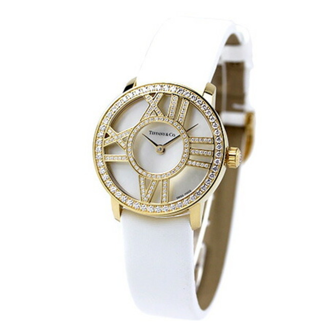 ティファニー TIFFANY&Co. 腕時計 レディース Z1900-10-50E91A40B クオーツ ホワイトシェルxホワイト アナログ表示