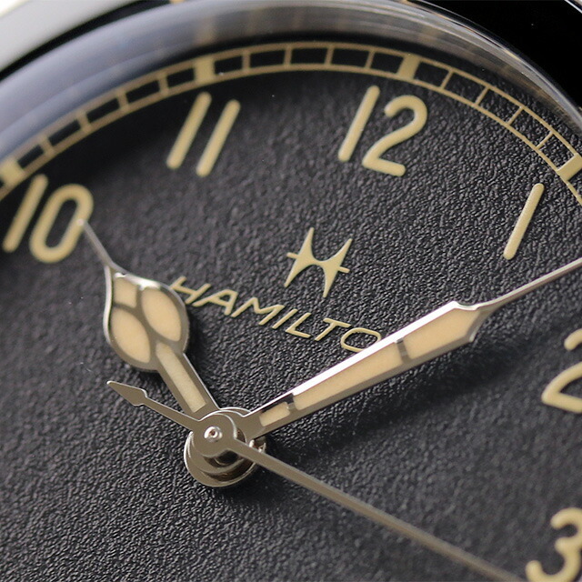 ハミルトン 腕時計 メンズ H76205530 HAMILTON 自動巻き（H-10/手巻き） ブラックxブラウン アナログ表示