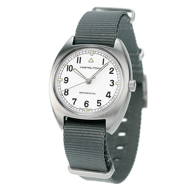 Hamilton - ハミルトン 腕時計 メンズ H76419951 HAMILTON 手巻き シルバーxグレー アナログ表示