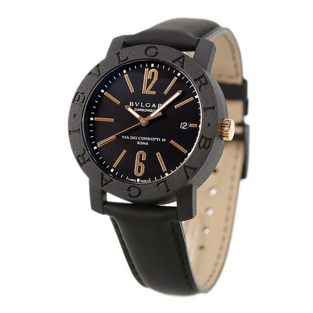 ブルガリ BVLGARI 腕時計 メンズ BBP40BCGLD ブルガリブルガリ 自動巻き ブラックxブラック アナログ表示