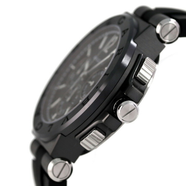 ブルガリ BVLGARI 腕時計 メンズ DG42BBSCVDCH ディアゴノ ウルトラネロ クロノグラフ 42mm DIAGONO ULTRANERO CHRONOGRAPH 42mm 自動巻き（手巻き付） ブラックxブラック アナログ表示