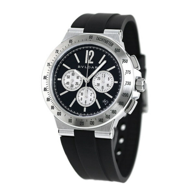 時計【新品】ブルガリ BVLGARI 腕時計 メンズ DG41BSVDCHTA ディアゴノ ベロチッシモ 41mm DIAGONO VELOCISSIMO 41mm 自動巻き（手巻き付） ブラックxブラック アナログ表示