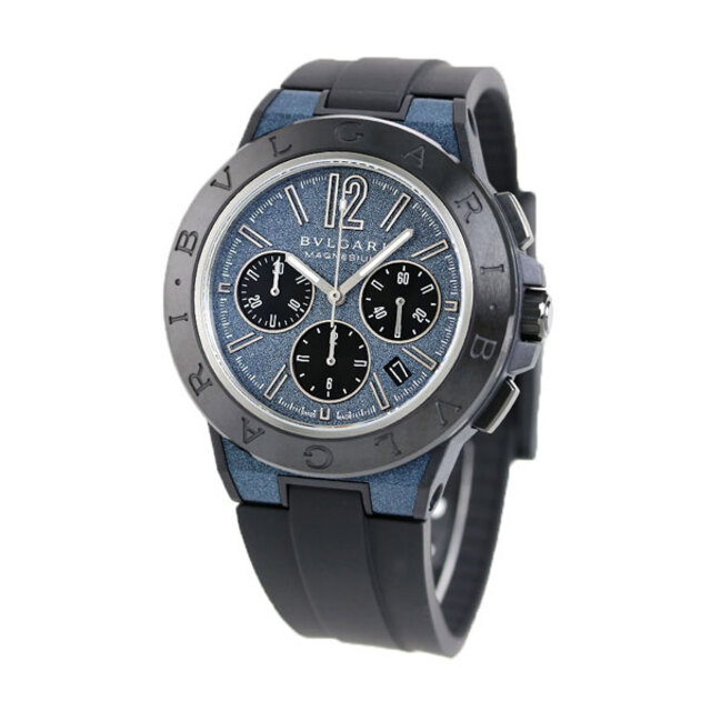 ブルガリ BVLGARI 腕時計 メンズ DG42C3SMCVDCH ディアゴノ マグネシウム 45mm DIAGONO MAGNESIUM 45mm 自動巻き（手巻き付） ブルーxブラック アナログ表示