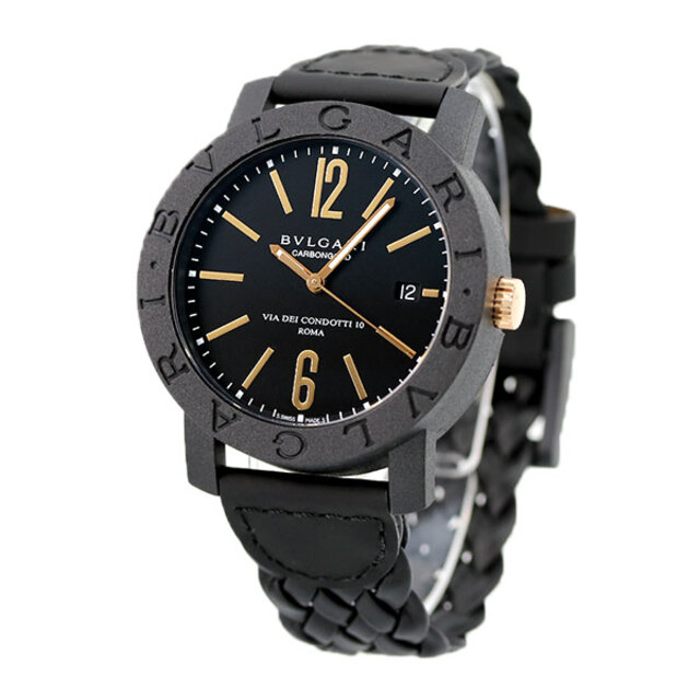 BVLGARI - ブルガリ 腕時計 メンズ BBP40BCGLD-N BVLGARI 自動巻き（手巻き付） ブラックxブラック アナログ表示