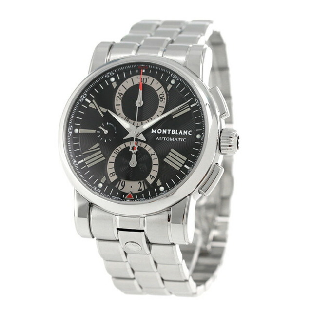 MONTBLANC - モンブラン 腕時計 メンズ MB102376 MONTBLANC 自動巻き（手巻き付） ブラックxシルバー アナログ表示