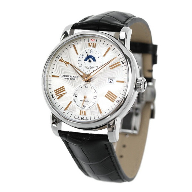 MONTBLANC - モンブラン 腕時計 メンズ MB114857 MONTBLANC 自動巻き（手巻き付） シルバーxブラック アナログ表示