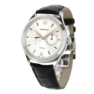 モンブラン(MONTBLANC)のモンブラン 腕時計 メンズ MB114872 MONTBLANC 自動巻き（手巻き付） シルバーxブラック アナログ表示(腕時計(アナログ))