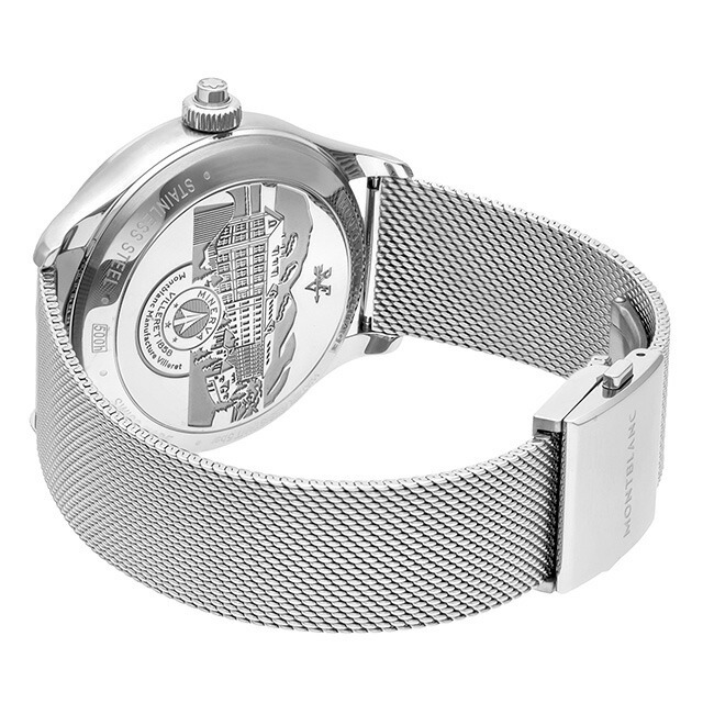 モンブラン MONTBLANC 腕時計 メンズ 119952 ヘリテイジ HERITAGE 自動巻き シルバーxシルバー アナログ表示