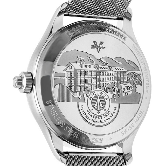 モンブラン MONTBLANC 腕時計 メンズ 119952 ヘリテイジ HERITAGE 自動巻き シルバーxシルバー アナログ表示
