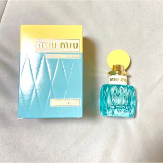 ミュウミュウ(miumiu)のmiumiu◇ ミュウミュウ L'eau BLEUE 香水箱付き(香水(女性用))