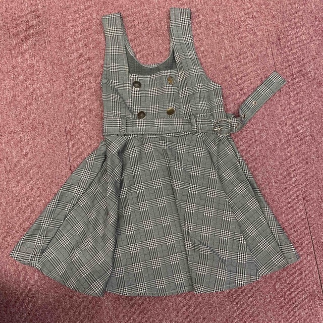 ① チェックスカート　120くらい キッズ/ベビー/マタニティのキッズ服女の子用(90cm~)(スカート)の商品写真