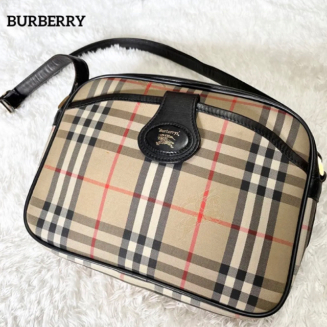 BURBERRY - バーバリー ショルダーバッグ ノバチェック ホースロゴ