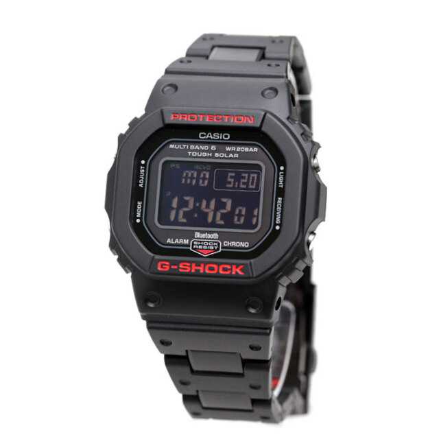 MSFDCF77周波数【新品】G-SHOCK CASIO G-SHOCK 腕時計 メンズ gw-b5600hr-1dr カシオ Gショック オリジン 5600シリーズ ORIGIN 5600 Series 電波ソーラー ブラックxブラック デジタル表示