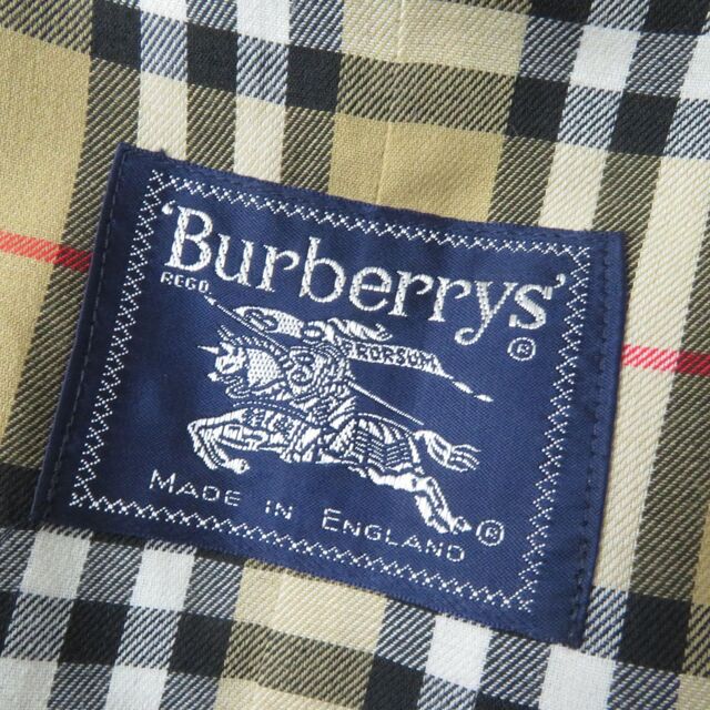 BURBERRY(バーバリー)の美品★Burberrys バーバリー  ヴィンテージ 裏地ノバチェック柄 超ロング丈 トレンチコート ブラウンベージュ レディース 6 イングランド製 レディースのジャケット/アウター(トレンチコート)の商品写真