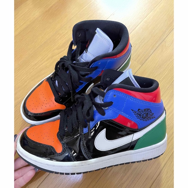 Nike AIR JORDAN 1 MID PATENT BLEND