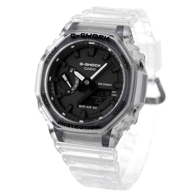 G-SHOCK CASIO G-SHOCK 腕時計 メンズ ga-2100ske-7adr カシオ Gショック アナログデジタル スケルトンシリーズ ANALOG-DIGITAL Skeleton Series クオーツ ブラックxスケルトン デジタル表示