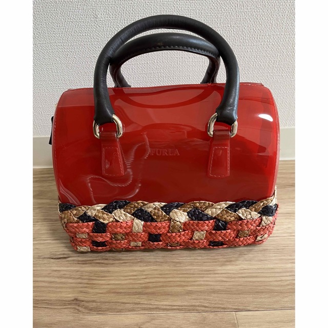 最終お値下げ FURLA カゴバック レア キャンディ トップ 6200円 www ...