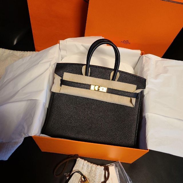 【初回限定】 Hermes - エルメスバーキン25 トゴ黒G金具 ハンドバッグ 【初回限定】 Hermes - エルメスバーキン25 トゴ黒G金具 ハンドバッグ