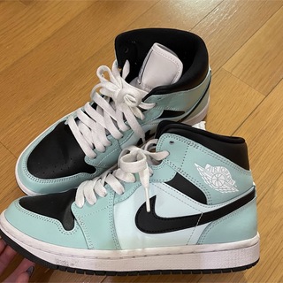 NIKE AIR JORDAN 1 MID AQUA BLUE(スニーカー)