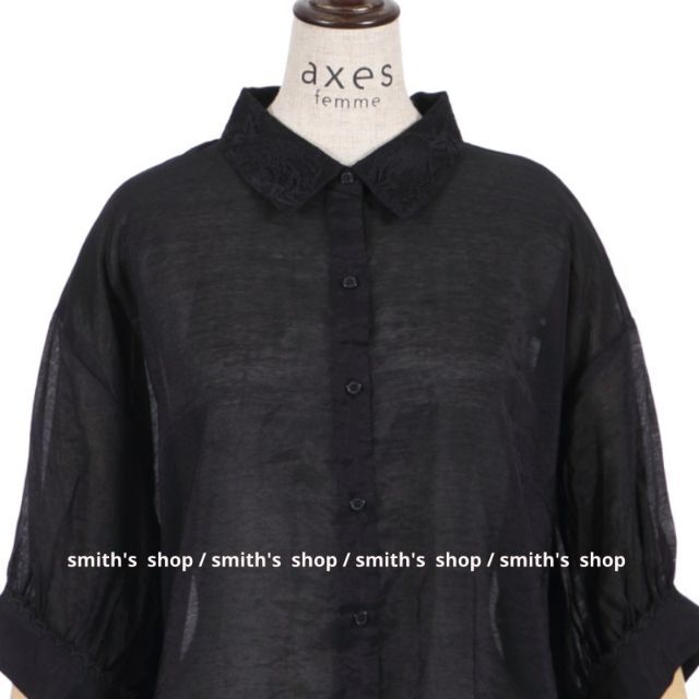 axes femme(アクシーズファム)のaxes femme カラーシアーシャツ レディースのトップス(シャツ/ブラウス(半袖/袖なし))の商品写真