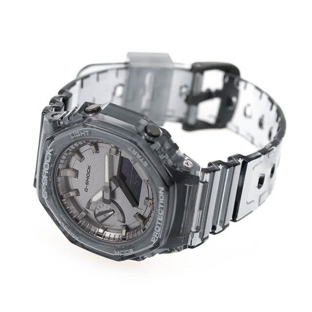 G-SHOCK CASIO G-SHOCK 腕時計 レディース gma-s2100sk-1adr カシオ Gショック アナログデジタル ANALOG-DIGITAL WOMEN クオーツ ブラック/ガンメタルxグレースケルトン アナデジ表示