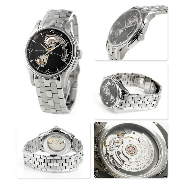 ハミルトン HAMILTON 腕時計 メンズ H32565135 自動巻き ブラックxシルバー アナログ表示