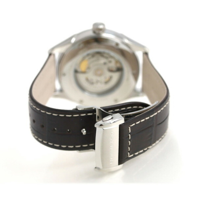 ハミルトン HAMILTON 腕時計 メンズ H42725551 自動巻き（H-10/手巻き付） シルバーxダークブラウン アナログ表示