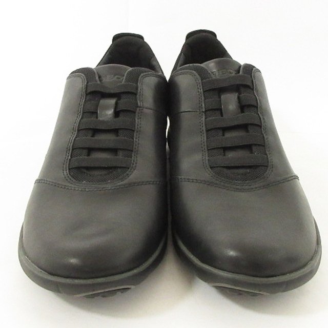 GEOX(ジェオックス)のジェオックス レザー スニーカー スリッポン ローカット 黒 UK10 シューズ メンズの靴/シューズ(スニーカー)の商品写真