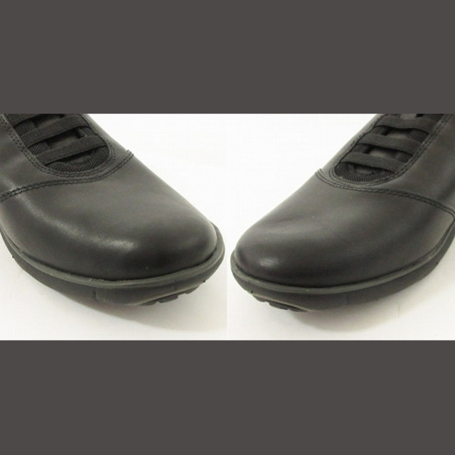 GEOX(ジェオックス)のジェオックス レザー スニーカー スリッポン ローカット 黒 UK10 シューズ メンズの靴/シューズ(スニーカー)の商品写真