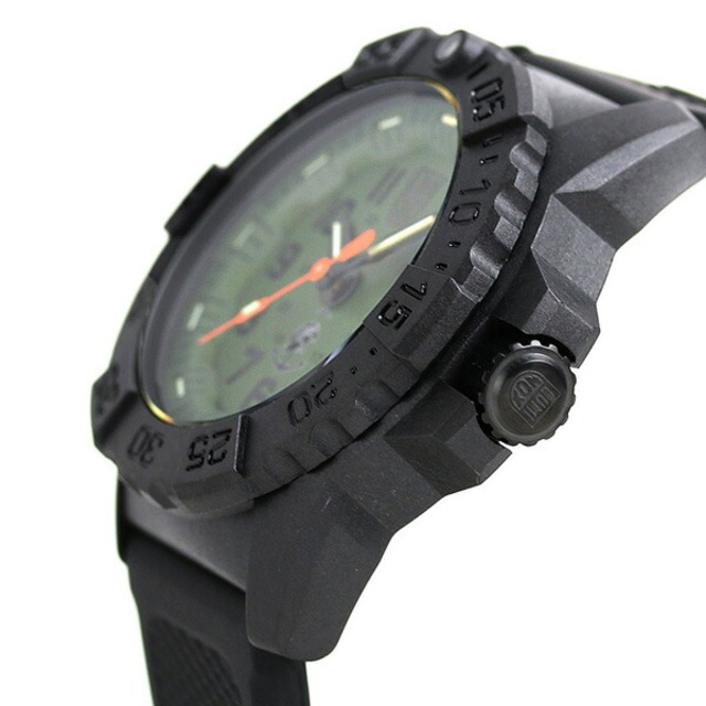 【新品】ルミノックス LUMINOX 腕時計 メンズ 3517.NQ.SET ネイビー シールズ 3500 シリーズ 45mm NAVY SEAL 3500 SERIES 45mm クオーツ（Ronda 515） グリーンxブラック アナログ表示約135-20cmバックル幅