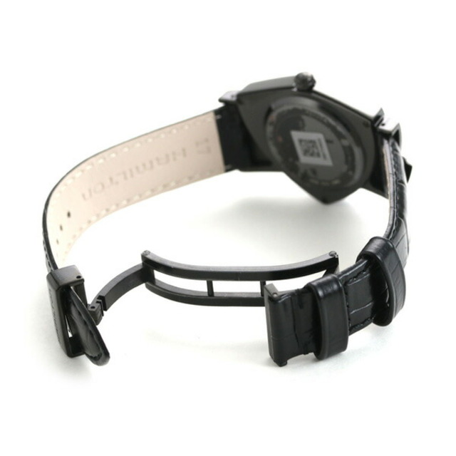 ハミルトン HAMILTON 腕時計 メンズ H24401731 ベンチュラ クオーツ 32.5mm VENTURA QUARTZ 32.5mm クオーツ（F05.111） ブラックxブラック アナログ表示