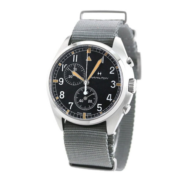 Hamilton - ハミルトン 腕時計 メンズ H76522931 HAMILTON クオーツ（G10.211） ブラックxグレー アナログ表示