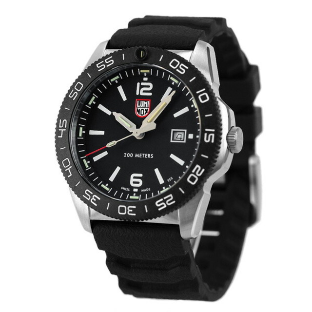 ルミノックス LUMINOX 腕時計 メンズ 3121 パシフィック ダイバー 3120 シリーズ 44mm PACIFIC DIVER 3120 SERIES 44mm クオーツ（Ronda 515） ブラックxブラック アナログ表示