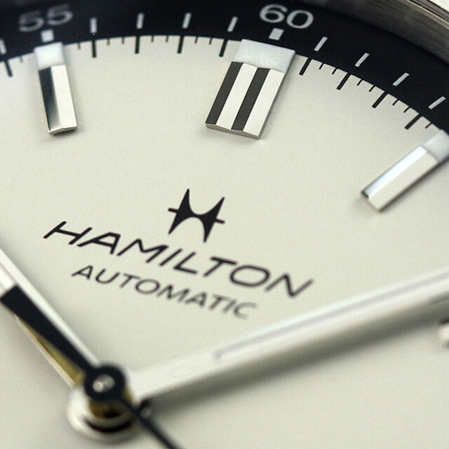 ハミルトン HAMILTON 腕時計 メンズ H38425120 アメリカン クラシック イントラマティック オート 40mm AMERICAN CLASSIC INTRA-MATIC AUTO 40mm 自動巻き（H-10/手巻き付） グレージュxシルバー アナログ表示