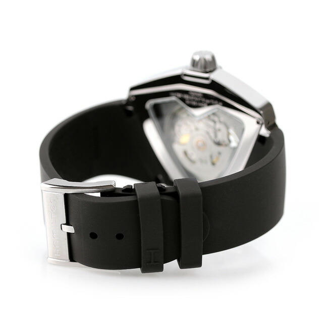 ハミルトン HAMILTON 腕時計 メンズ H24625330 ベンチュラ XXL スケルトン オート 46mm VENTURA XXL SKELETON AUTO 46mm 自動巻き（H-10-S/手巻き） ブラックxブラック アナログ表示