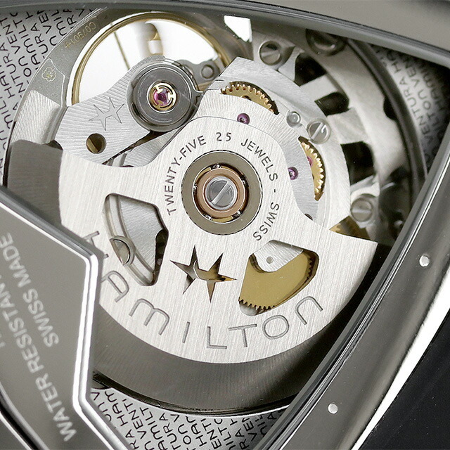 ハミルトン HAMILTON 腕時計 メンズ H24625330 ベンチュラ XXL スケルトン オート 46mm VENTURA XXL SKELETON AUTO 46mm 自動巻き（H-10-S/手巻き） ブラックxブラック アナログ表示