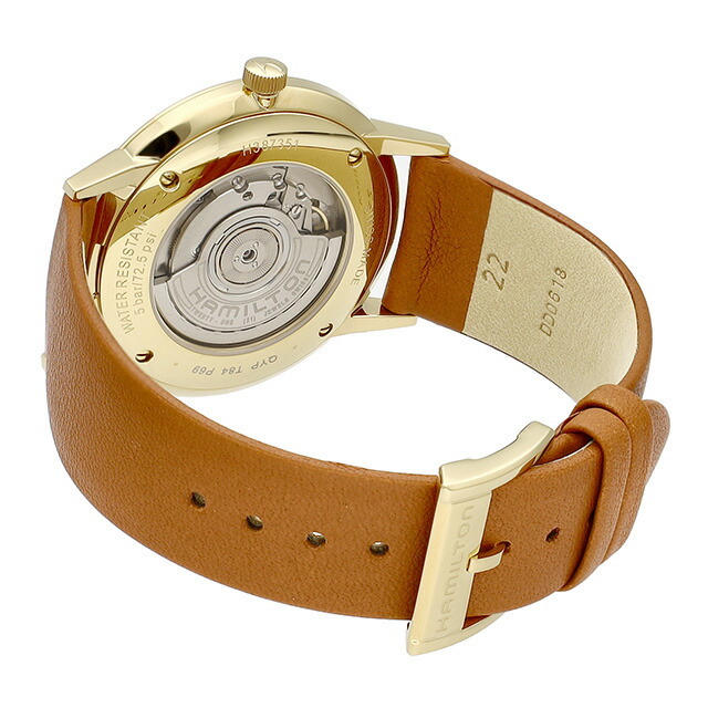 Hamilton(ハミルトン)の【新品】ハミルトン HAMILTON 腕時計 メンズ H38735501 アメリカンクラシック イントラマティック 42mm AMERICAN CLASSIC INTRA-MATIC 42mm 自動巻き（2892-A2） ブラウンxライトブラウン アナログ表示 メンズの時計(腕時計(アナログ))の商品写真