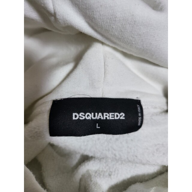 新品未使用 DSQUARED2 ロゴスウェット パーカー Mサイズ　グレー