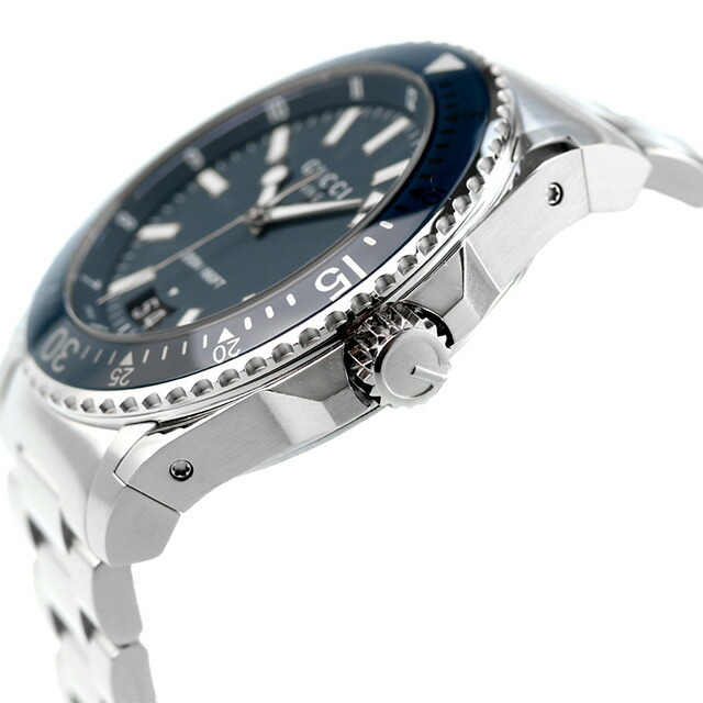 Gucci(グッチ)の【新品】グッチ GUCCI 腕時計 メンズ YA136203 ダイヴ クオーツ ブルーxシルバー アナログ表示 メンズの時計(腕時計(アナログ))の商品写真