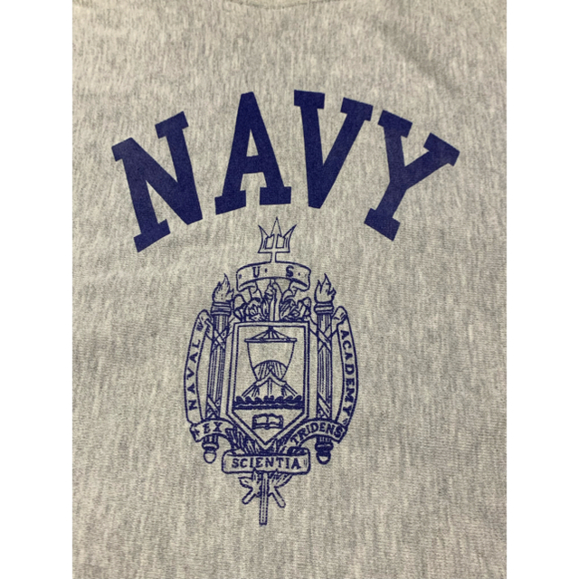 チャンピオン NAVY リバースウィーブ スウェット 刺繍 染み込み 90s