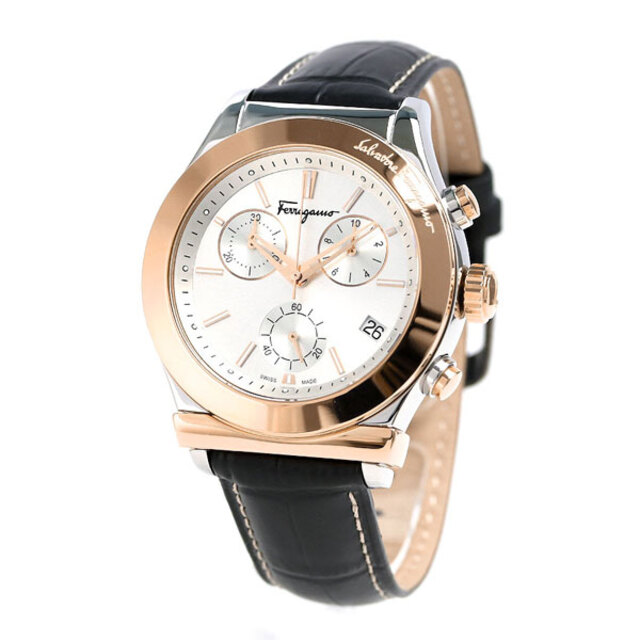 Salvatore Ferragamo - サルヴァトーレ・フェラガモ 腕時計 メンズ FH6040016 Salvatore Ferragamo クオーツ シルバーxブラック アナログ表示