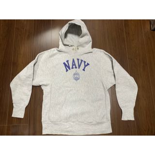 Champion - チャンピオン NAVY リバースウィーブ パーカー 刺繍