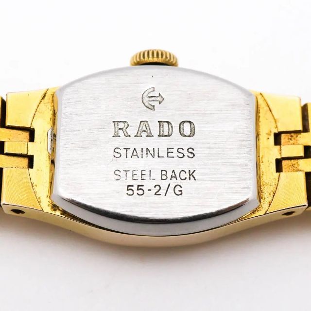 RADO(ラドー)の《希少》RADO 腕時計 ゴールド 機械式手動巻き ヴィンテージ レディースのファッション小物(腕時計)の商品写真